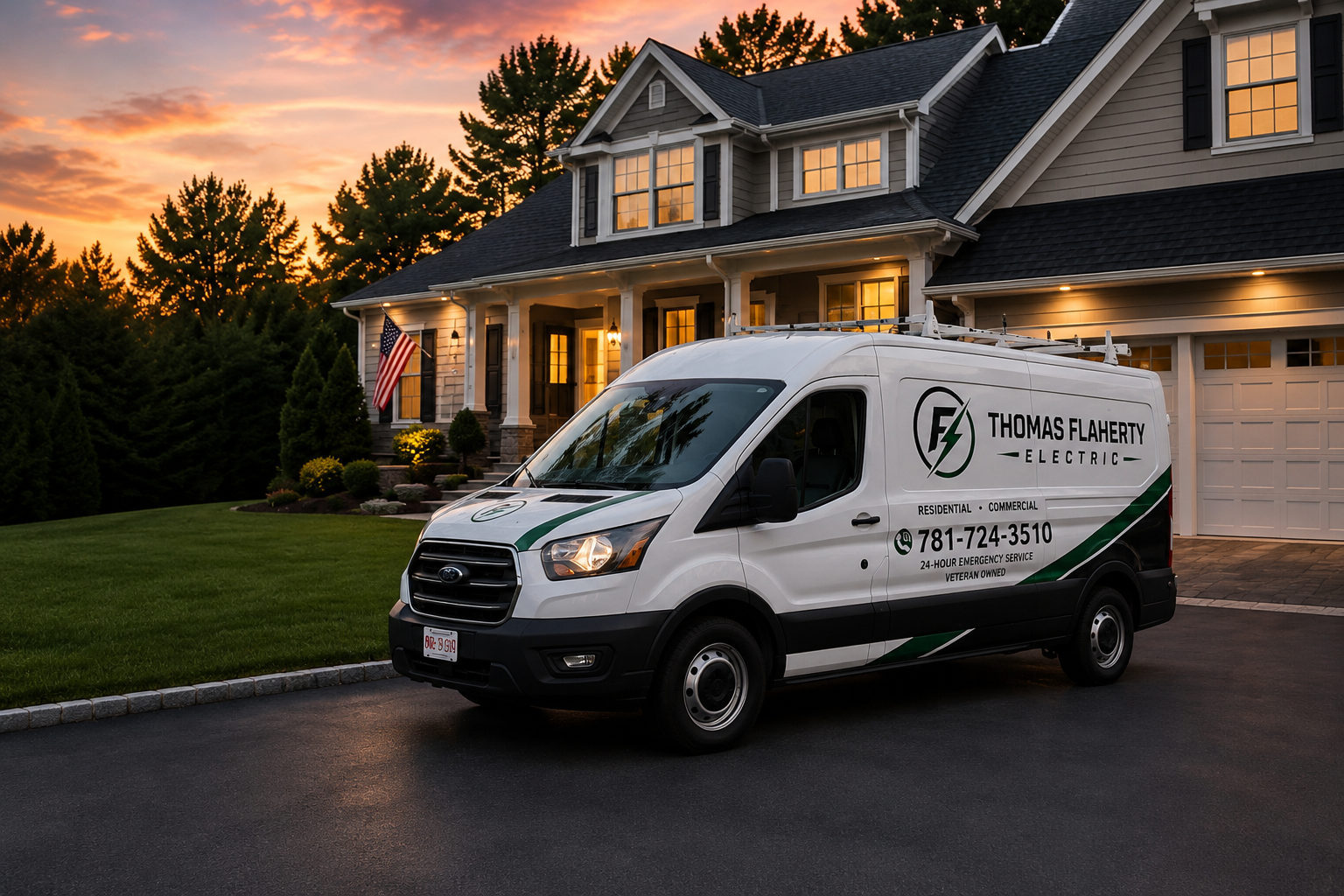 Thomas Flaherty Electric service vehicle or team